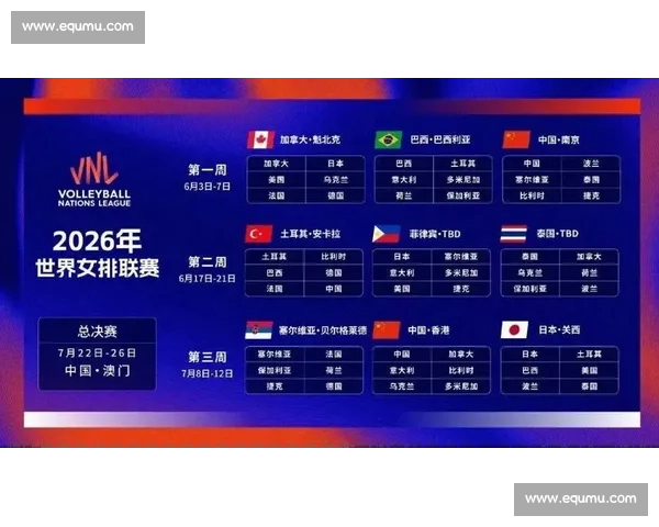 南京女排比赛时间安排公布 热血对决即将上演精彩赛事